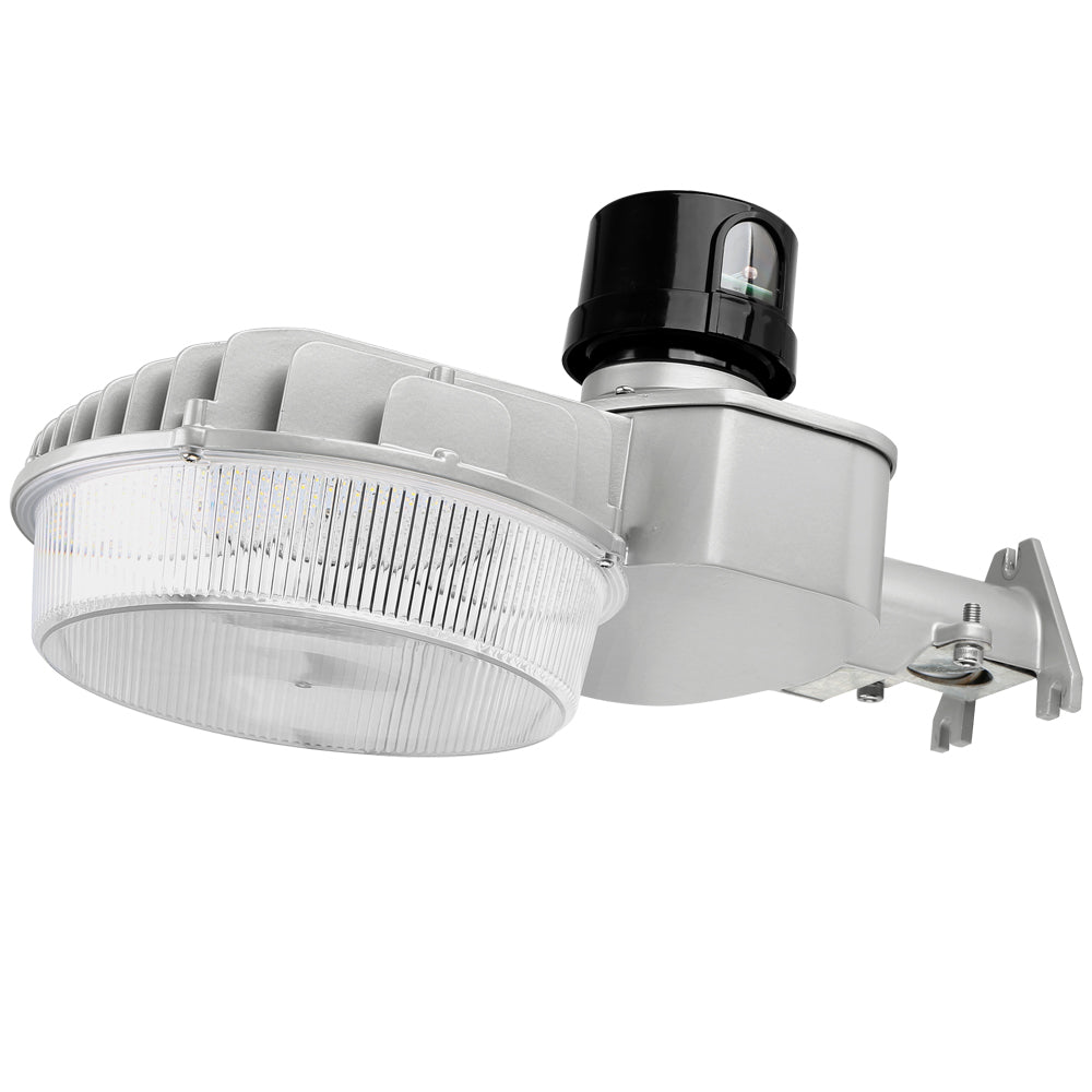 65W led barn light with a black dusk to dawn photocell