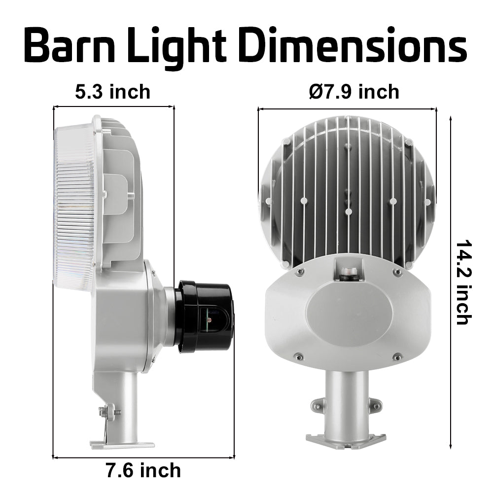 LED Dusk to Dawn Barn Light 95W 12,200 Lumens –  Revolve LED
