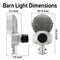 Konlite LED Barn light dimensions