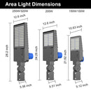 LED Area light dimensions
