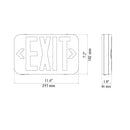LED Exit sign dimensions