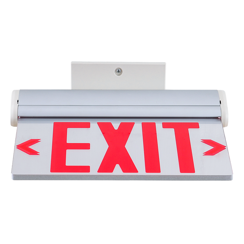 LED Edge-Lit Exit Sign | Red Letter | 2.5W | 120-277V – Revolve LED