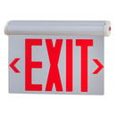 LED edge-lit exit sign red letter