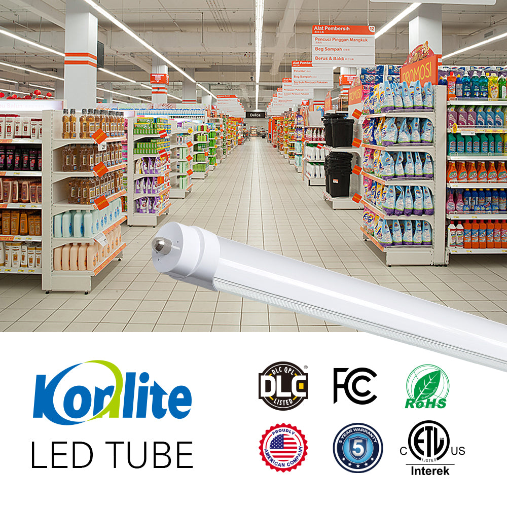 Led 8 Pack 20-Pack 8ft T8 LED Tube Lights – 42W, 6720LM, 5000K – FA8 Base (120 ...