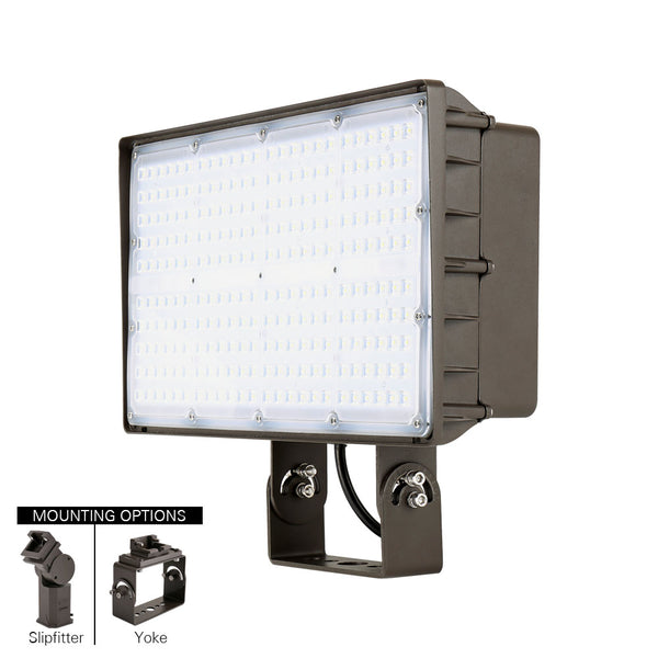 Konlite 200W LED Outdoor Flood Light with mounting options