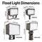 Konlite 100W LED Outdoor flip fitter Flood Light