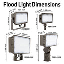 Konlite LED Outdoor Flood Light mounting options