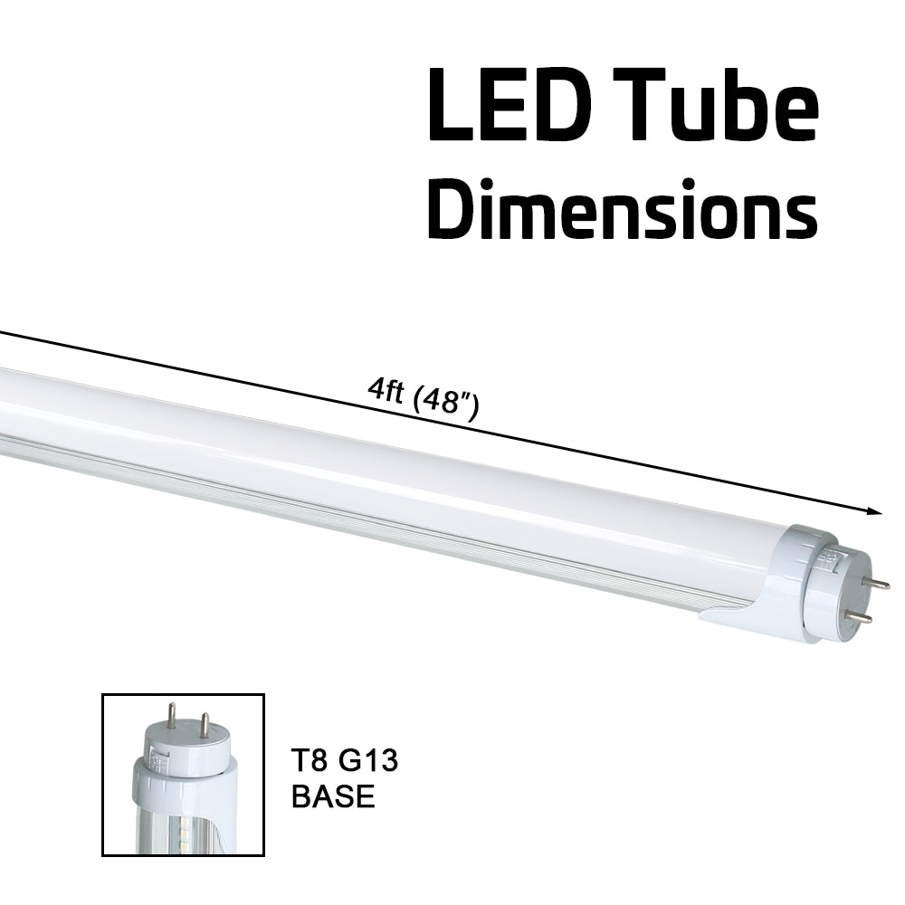 T8 4ft LED Tube Light Double Ended 17W – Revolve LED