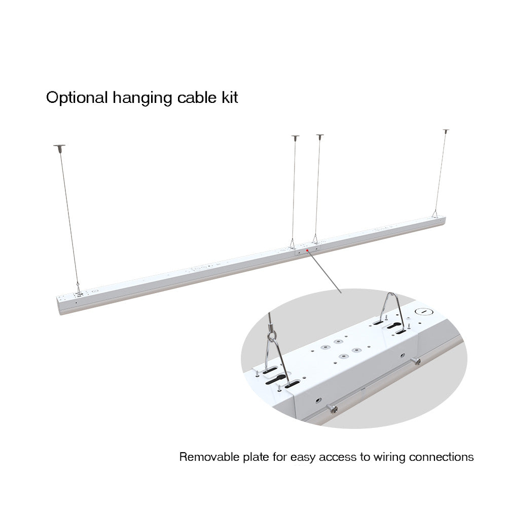 8 Ft LED Strip Light Fixtures - 4-Pack | Shop 80W 8 Ft LED Strip Lights ...