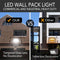 LED Wall Pack with Glass Lens