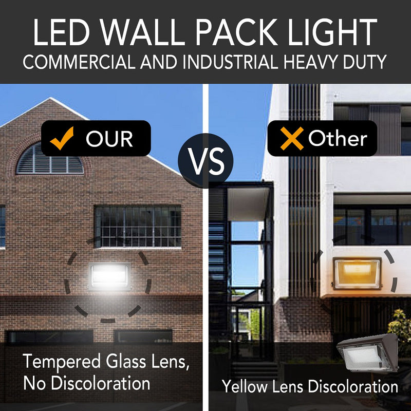 LED WALL PACK WITH GLASS SHADE