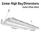 pavo series led linear high bay dimensions 