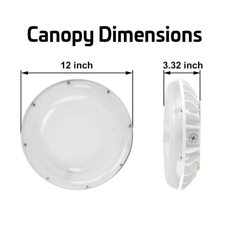 LED Canopy light dimensions