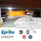 White LED canopy Area light with white emergency battery and motion sensor