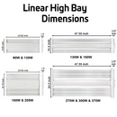LED Highbay Light dimensions