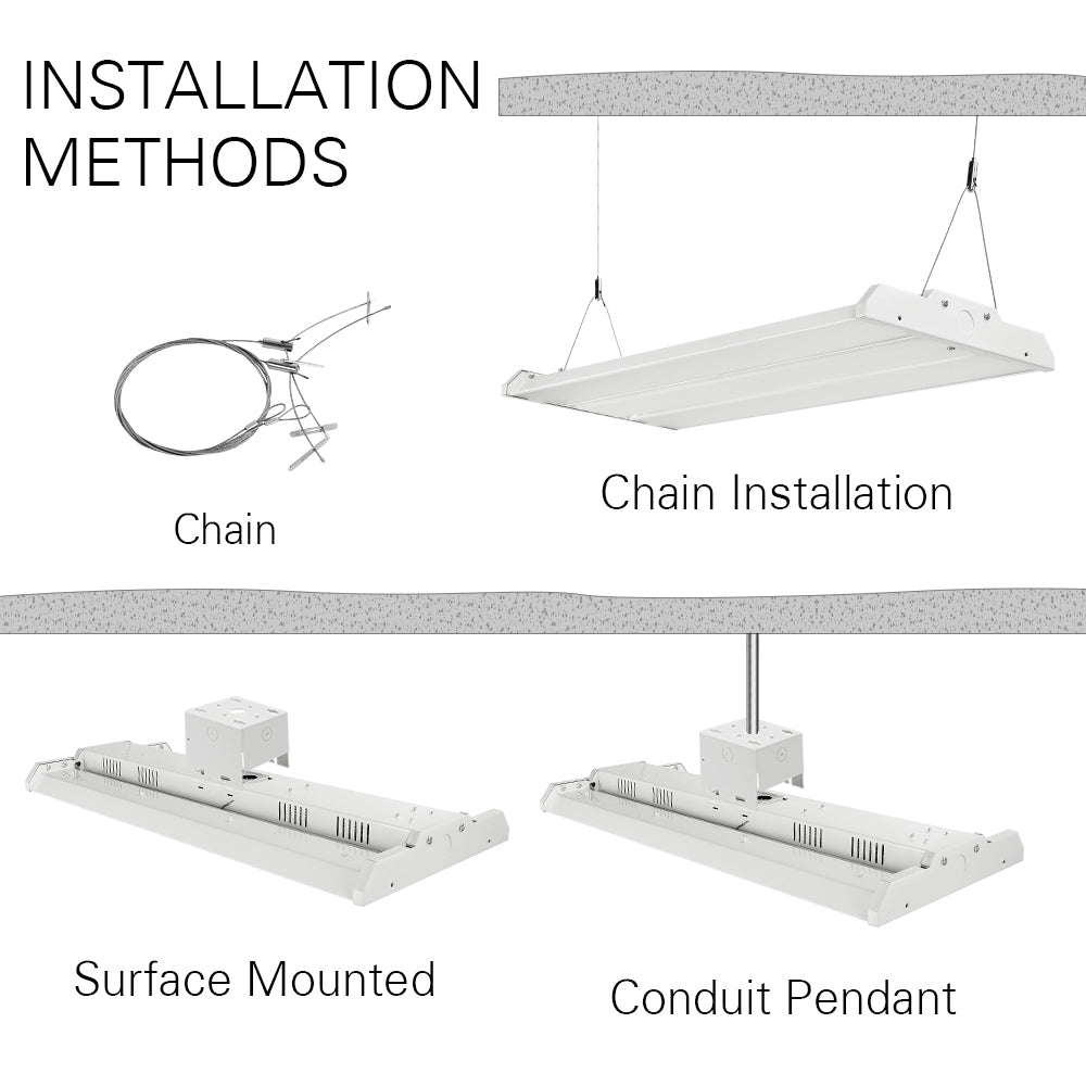 Konlite Linear LED Highbay Light installations