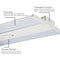 Linear LED Highbay Light - 210W - 2X2 FT- 120-277V - 29000 Lumens - 4000K - 600W Equal