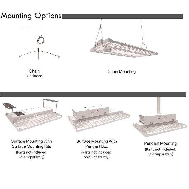 PAVO Highbay Light Mounting Options