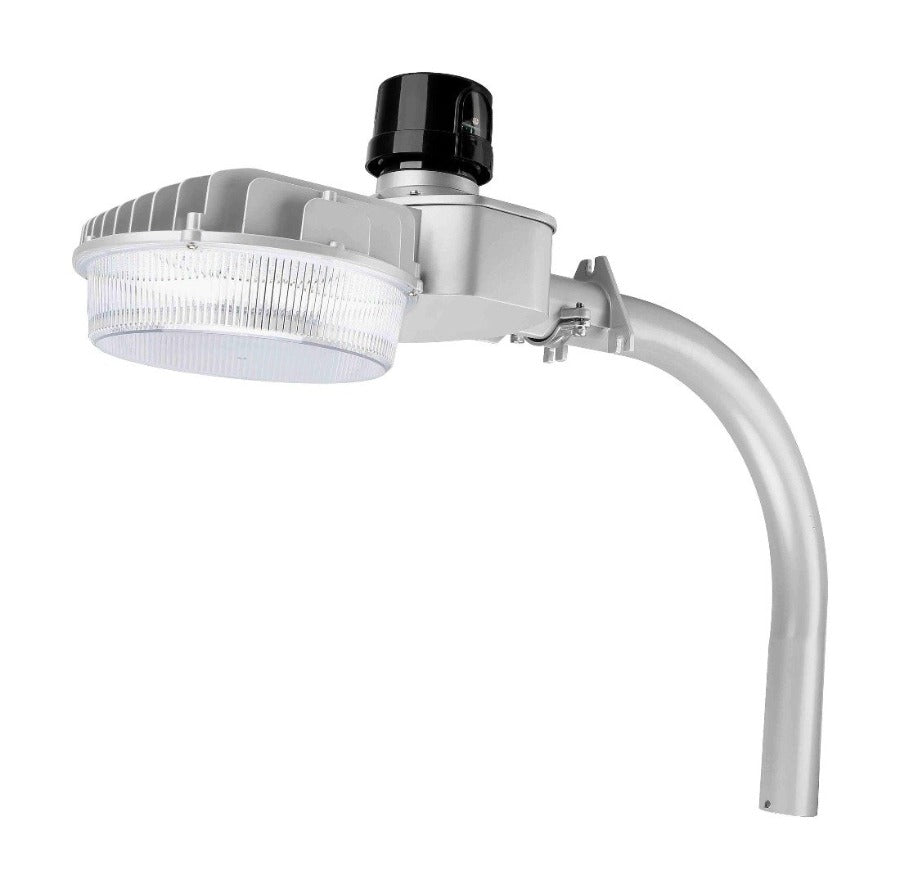 LED dusk to dawn light installed with an arm amount