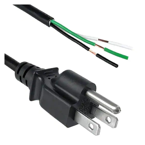 6ft 3-wire power cord with 120v straight plug