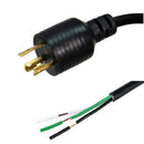 6ft 3-wire power cord with 240v twist-lock plug