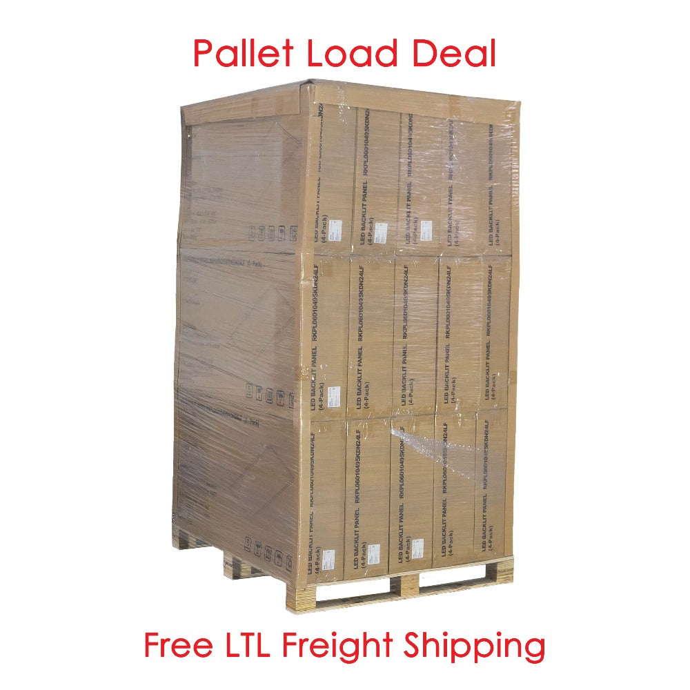 one pallet load 2x4 ft. LED panel lights