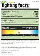 Howard Lighting 72W LED Outdoor Flood Light Lighting facts