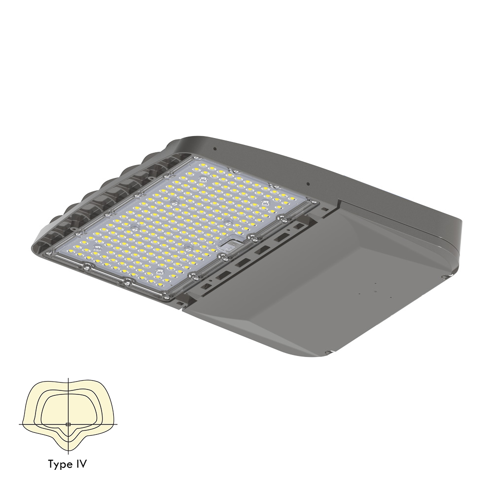 Konlite Vela wattage selectable led parking lot light