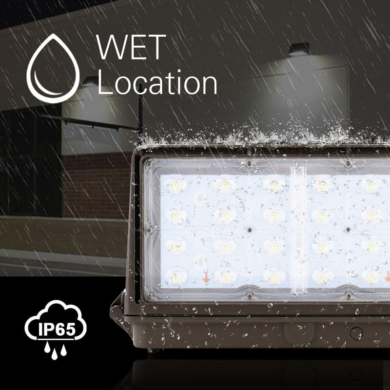 Full Cutoff LED Wallpack Light in wet location