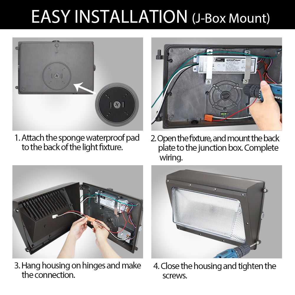 LED Wall Pack light with Photocell