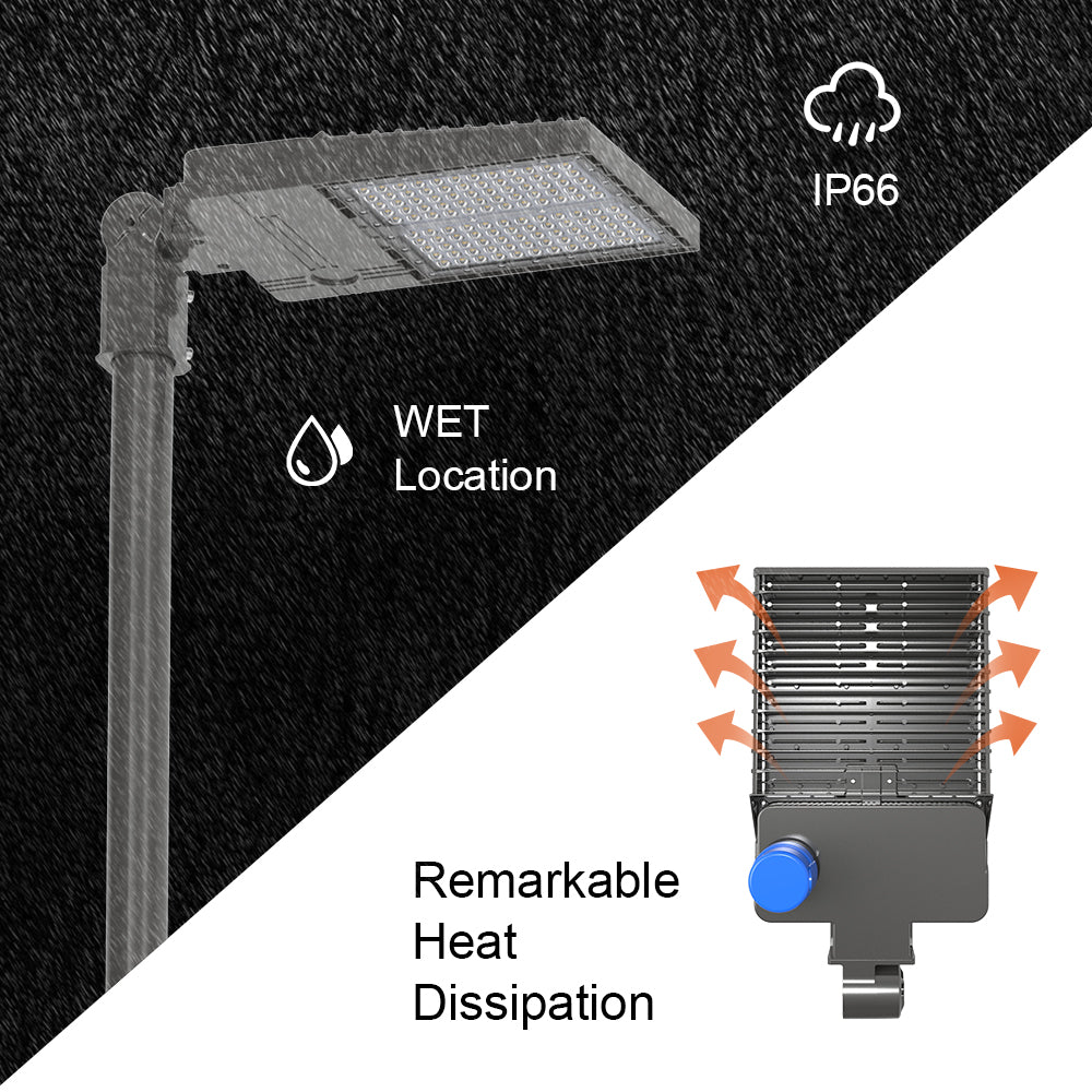 100W Parking Lot Light in wet location