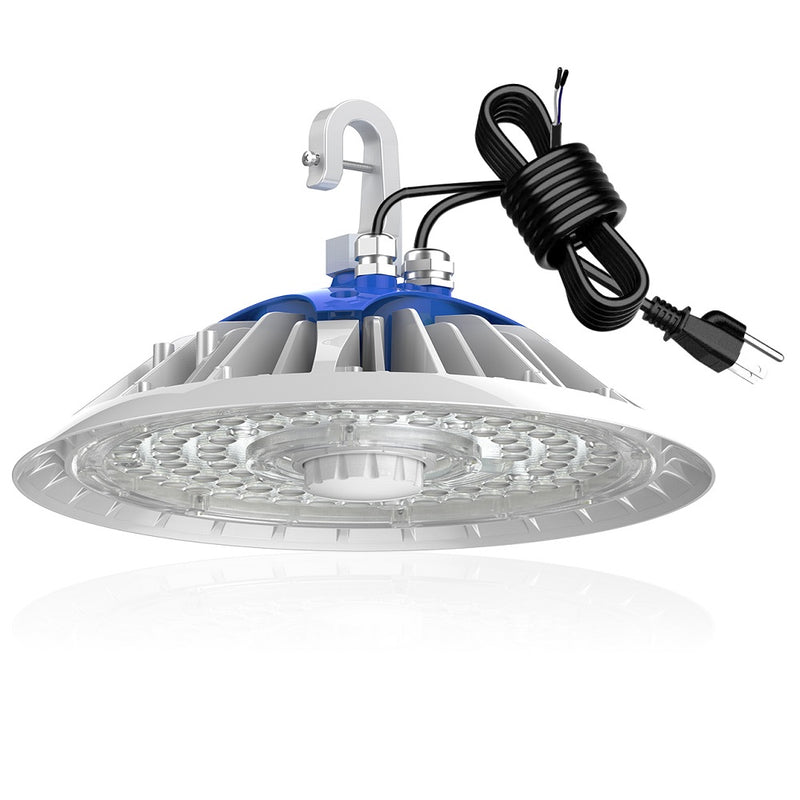 White UFO highbay with G Hook and plug