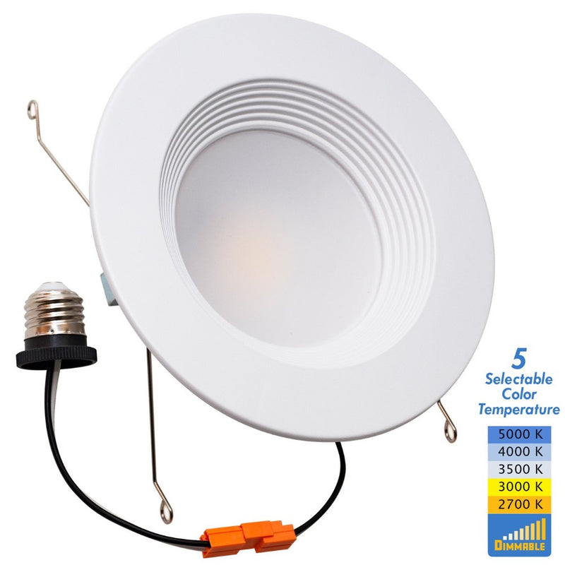 color selectable 6 inch recessed downlight