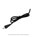 56 inch cord and 3 prong type b plug included